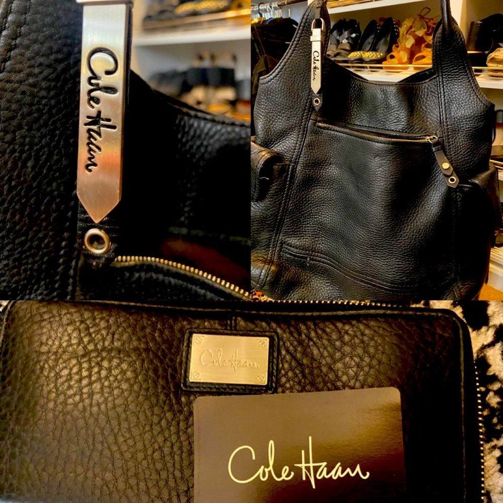Cole Haan purse with matching wallet